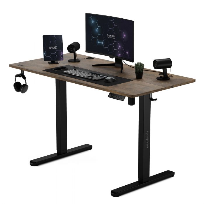 Геймерський стіл SENSE7 Nojo 120x60 Чорний дуб