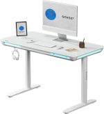Ігровий стіл електричний SENSE7 Nomo білий Регульована висота для комфорту та ефективності