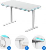 Електричний ігровий стіл SENSE7 Nomo: Білий регульований комфорт та ефективність - Зображення 2