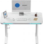 Електричний ігровий стіл SENSE7 Nomo: Білий регульований комфорт та ефективність - Зображення 6