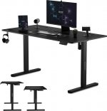 Геймерський стіл SENSE7 Nojo Black 140x70 см - Ідеальний для інтенсивних ігрових досвідів - Зображення 3