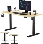 Геймерський стіл SENSE7 Nojo Pine 140x70 см чорні ніжки - Зображення 2