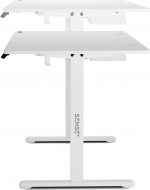 Ігровий стіл SENSE7 Nojo White 140x70 см - Простір та стиль для геймерів - Зображення 4