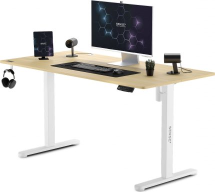 Геймерський стіл SENSE7 Nojo Pine 140x70 см Ідеальне поєднання стилю та функціональності