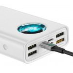 Повербанк (УМБ) Baseus Amblight Digital Display Quick Charge (BS-30KP365) 30000 mAh 65W White - Зображення 4