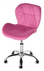 Офісне крісло оксамитове рожеве OTE — Ваш сучасний стильний вибір - Зображення 3