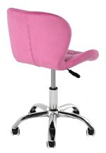 Офісне крісло оксамитове рожеве OTE — Ваш сучасний стильний вибір - Зображення 4