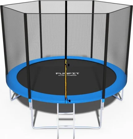 Батут Funfit 252 см з Драбинкою і Захисною Сіткою - Розваги для Дітей і Дорослих