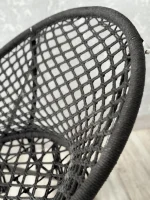 Розкладне крісло-гамак "Гніздо Лелеки" з Подушкою, Графітове: Комфорт і Стиль для Вашого Відпочинку - Зображення 4