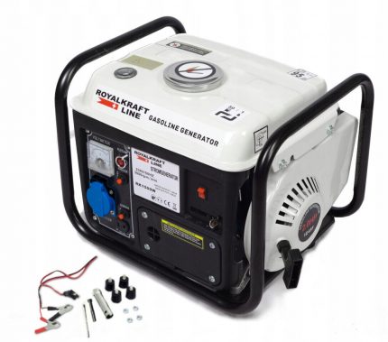 Електрогенератор Royal Kraft Line RK-1500W Бензиновий 1.3кВт Білий 12/230В