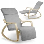 Крісло-качалка Sofotel Suzi світло-сіре – розкішний стиль і комфорт для вашого простору - Зображення 3