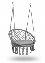 Підвісне Крісло-Гойдалка (СІРЕ) + ПОДУШКА - Зображення 2