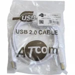 Кабель для Принтера ATCOM USB 2.0 AM/BM 1.8м білий - Зображення 2