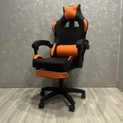 Геймерське крісло Pegie Prestige чорно-помаранчеве Комфорт