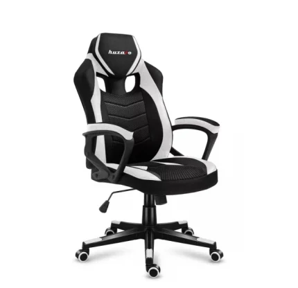 Геймерське крісло Huzaro Force 2.5 White Mesh Tilt. Ергономічне  Крісло: Грайте Довше