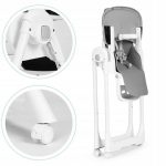 Стільчик для годування ECOTOYS HA-013, темно-сірий - регульований по висоті, екошкіра, подвійні лямки - зручність і безпека - Зображення 5