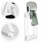 Стільчик для годування ECOTOYS HA-013, зелений - регулюється по висоті, екошкіра, подвійні лямки - Зображення 5