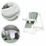 Стільчик для годування ECOTOYS HA-013, зелений - регулюється по висоті, екошкіра, подвійні лямки - Зображення 6