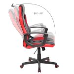 Офісне крісло ModernHome 9502M RED. Ергономіка і Сучасний Дизайн - Зображення 5