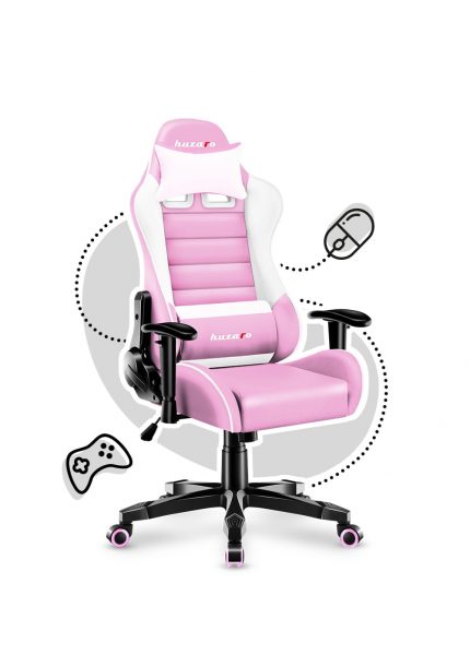Дитяче ігрове крісло Huzaro RANGER 6.0 Pink Комфорт і стиль для маленьких геймерів