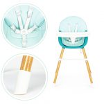 Стільчик для годування ECOTOYS 2в1 HA-004 голубий Універсальність для малюка - Зображення 7