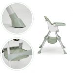 Стільчик для годування 2 в 1 з 5-точковими ременями ECOTOYS HC-823 - максимальний комфорт і безпека - Зображення 5