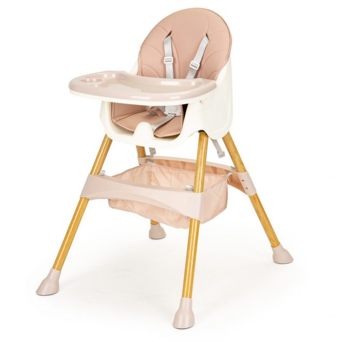 Стільчик для годування дітей 2в1 ECOTOYS HC-823S рожевий: Ідеальне рішення для вашої дитини - Зображення 3