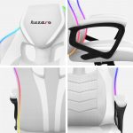 Геймерське крісло Huzaro Force 2.5 RGB White Mesh - Елегантність та Комфорт для Вашого Простіру - Зображення 6