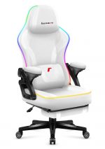 Геймерське крісло Huzaro Force 4.6 White RGB Smart - Ідеальне поєднання сучасного дизайну та комфорту - Зображення 3
