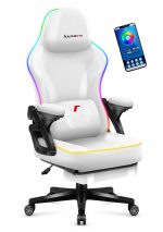 Геймерське крісло Huzaro Force 4.6 White RGB Smart Ідеальне поєднання сучасного дизайну та комфорту