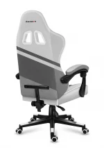 Геймерське крісло HUZARO FORCE 4.4 White Mesh: Стильний білий дизайн та комфорт - Зображення 4