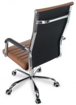 Офісне крісло Sofotel Boston з еко-шкіри, коричневе: Комфорт та Витонченість у Вашому Інтер'єрі - Зображення 3