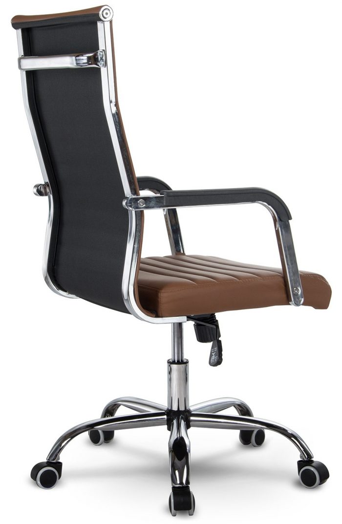 Офісне крісло Sofotel Boston з еко-шкіри, коричневе: Комфорт та Витонченість у Вашому Інтер'єрі - Зображення 4