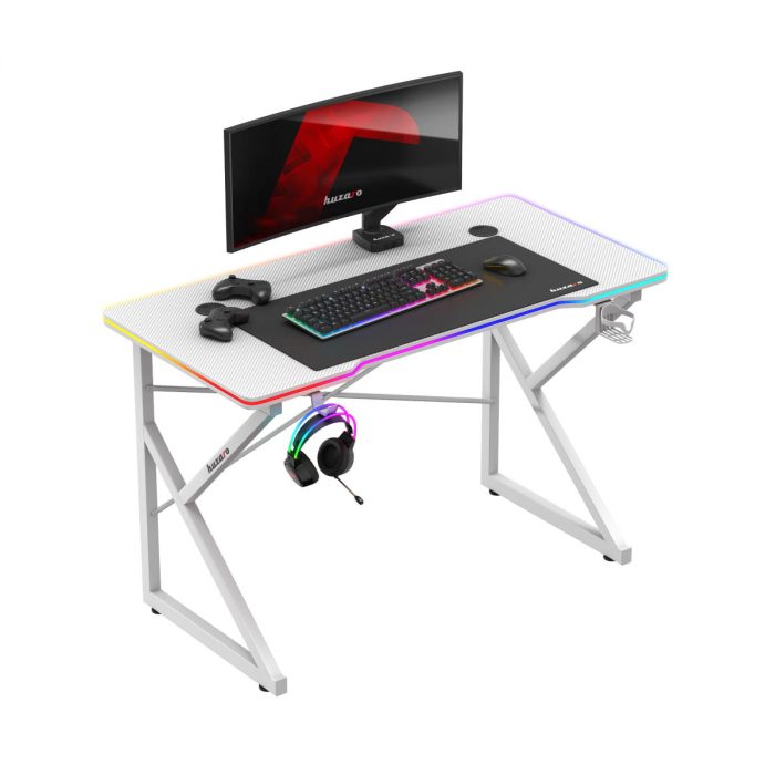 Ігровий стіл Huzaro Hero 1.7 RGB White Зручність та технології