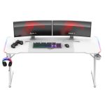 Ігровий стіл Huzaro Hero 4.8 White RGB: Сучасний дизайн та яскраві акценти - Зображення 6