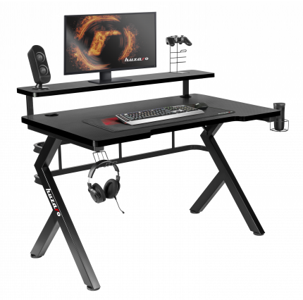 Ігровий стіл Huzaro Hero 5.0 Black Стильний та ергономічний вибір