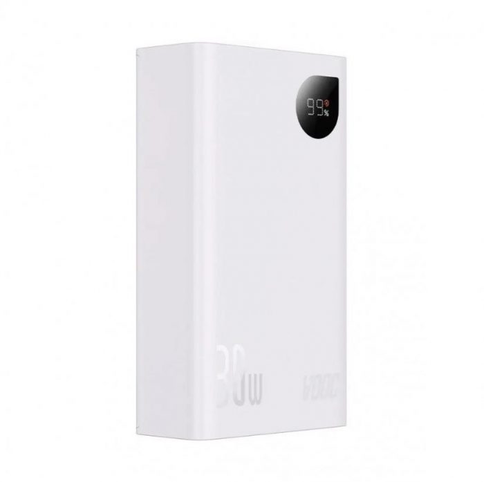Батарея Універсальна Baseus Adaman 2 20000 mAh 30W White PPAD050002 - Потужний Джерело Енергії - Зображення 2