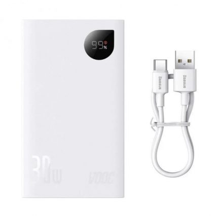 Батарея Універсальна Baseus Adaman 2 20000 mAh 30W White PPAD050002 - Потужний Джерело Енергії