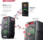 Портативна Акустика SHARP PS-929 1014126 - Ваш Ідеальний Компаньйон для Яскравих Вечірок - Зображення 6