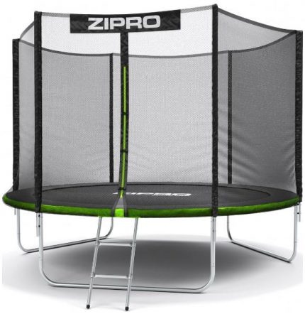 Батут Zipro із Зовнішньою Сіткою Jump PRO 8FT 252 см + Драбинка - Надійний Батут для Активного Відпочинку з Легким Доступом