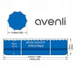 Каркасний Басейн AVENLI STONY з Насосом 366 x 76 см - Літній Відпочинок для Всієї Родини - Зображення 9