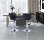 Барне Крісло VELACO 106 см XENA02-BL-CH - Стильний Комфорт для Вашого Бару - Зображення 5