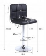 Барне Крісло VELACO 115 cm RAFA03-BL-BL - Елегантність та Комфорт для Вашого Інтер'єру - Зображення 8