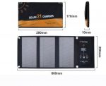 Портативна Сонячна Панель 21 Вт з USB - Екологічне Живлення - Зображення 3