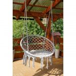 Крісло Підвісне Бразилійське Гойдалка Гамак Bonro B-092 Сірий - Комфорт та Стиль для Вашого Саду - Зображення 4