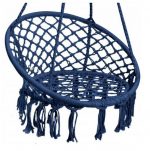 Плетена Садова Гойдалка Підвісна FUNFIT Синя - Стиль та Затишок у Вашому Саду - Зображення 4