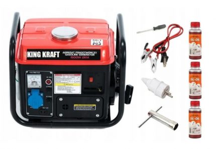 Генератор Однофазний KINGKRAFT 1500W 2HP - Економне Живлення