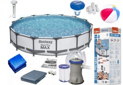 Каркасний Басейн BESTWAY 56416 PRO-MAX 366x76 см - Літній Відпочинок