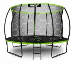 Батут Neo-Sport Premium 374 см із Внутрішньою Захисною Сіткою - Безпечні Стрибки