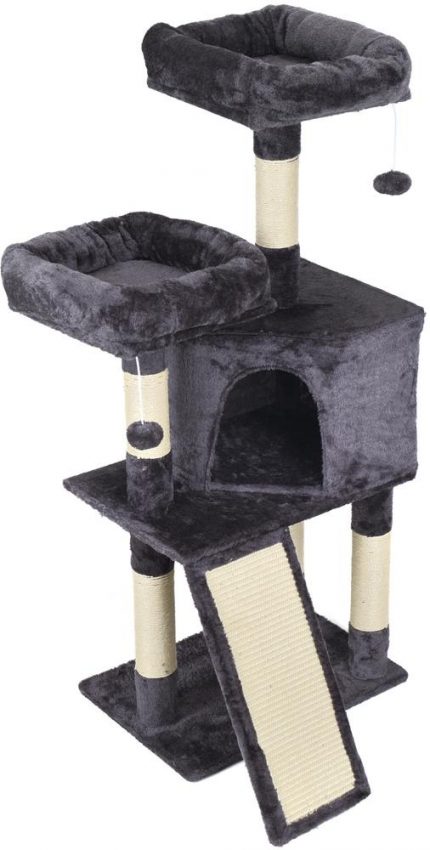 Кігтеточка та Лежанка для Кота з Ящиком на 5 Рівнів - Комфортна Кігтеточка для Вашого Кота з Місцем для Ігор і Відпочинку